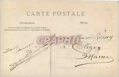 Parijs — Avenue de l'Opéra — E. L. D. — Achterkant