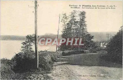Arredores de Plestin-les-Grèves — O desvio da estrada e a Baía — Edit. Kerhir-Coudun, Plestin-les-Grèves