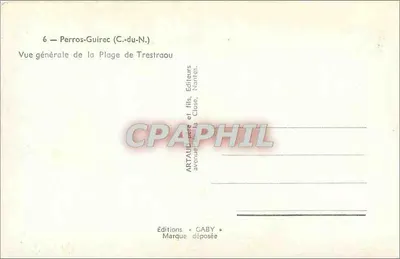 Perros-Guirec (C.-du-N.) — Vista geral da Praia de Tresiraou — Edições GABY — Verso