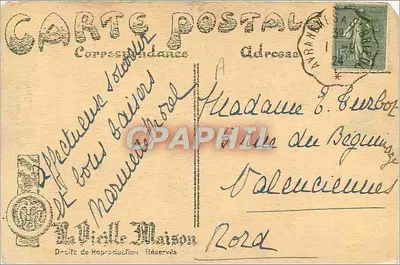 Dinan - La Rue de l'Apport — Pharmacie Normale et Lagadez Condons — Cliché Pambroua — Verso