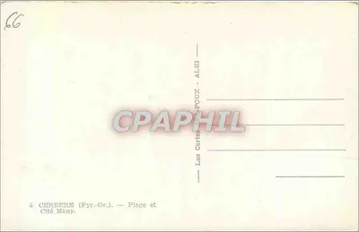 Cerbère (Pyr.-Or.) — Praia e Albire — Les Cartes-Poux — Verso