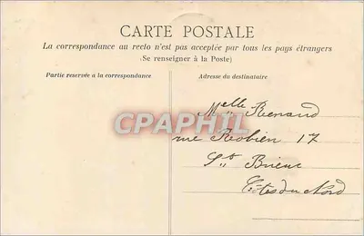 Binic - Efeito de Lâminas — Bretanha — A. Ménech fot. - Editor em Binic — Verso