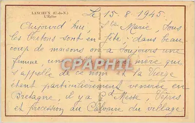 Lancieux — Igreja — Edição Racial — Verso