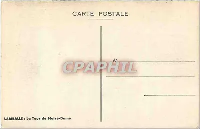 Lamballe : A Torre de Nossa Senhora — desenho de J. Lamkert — Verso