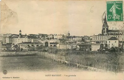 Saint-Maixent - Vista geral — Coleção E. Blanchon