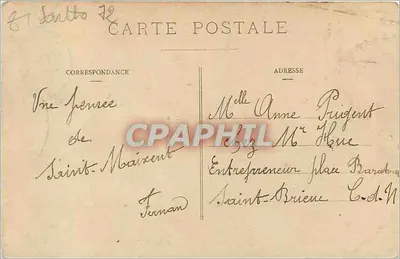 Saint-Maixent - Vista geral — Coleção E. Blanchon — Verso