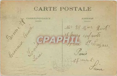 Le Fâouët — Intérieur de l'Église — Raoul, Bazar, Gourin — Verso