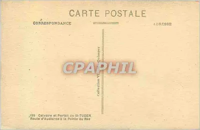 Calvário e Portal de Saint-Tugen — Estrada de Audierne para a Ponta do Raz — Coleção V. Quimper — Verso