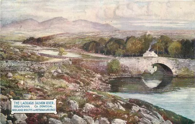 O Rio Lackagh Salmon — Rosapenna, Co. Donegal — Photochrom Co. Ltd. London