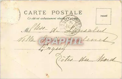 Estatua de Guy de Maupassant — Busto e cena — V.P. No. 1314, editada por Reuldinge — Verso