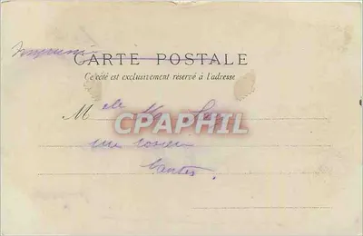 Una boda en el país de Cornouailles en Bretaña — V. ROUSSIN — editado por Villand, Quimper — Reverso