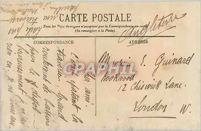Tourcoing — O Hotel de Ville — LL. — Edição LL, n°25 — Verso