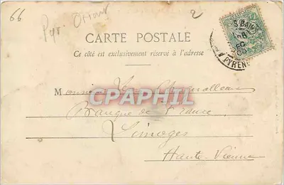 Amélie-les-Bains — Vista geral — Roc St-Sauveur e Roc de France — Librairie Xatard — Verso