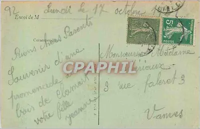 Floresta de Meudon-Clamart — Lago de Trivaux — E. M. n° 2594 — Verso