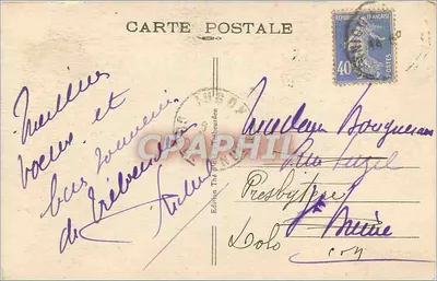 Trébeurden (C.-du-N.) — Os Hotéis e Villas de Trozoul — Edição Théophile Beurden — Verso