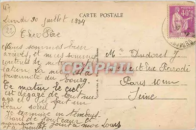 Saint-Brieuc — O Farol — A.W. - 4963 — Verso