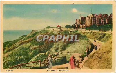 The Leas, Folkestone — vista panorâmica — editor C. Richter (Publishers) Ltd, n° 2506/306