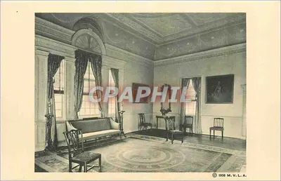 Sala de banquetes em Mount Vernon — editor M.V.L.A. — número de série 1938