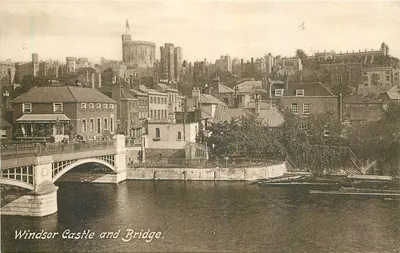 Castelo de Windsor e Ponte — Série Frith — Frith & Co. Ltd, Basingstoke