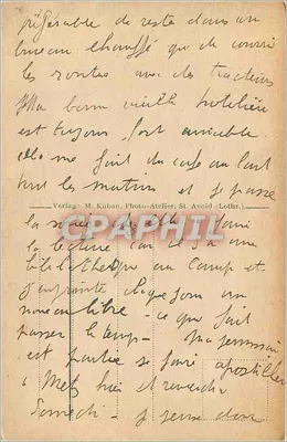 St. Avold — Visão do Walmerberg — Verlag M. Kuban, St. Avold (Lorraine) — Verso