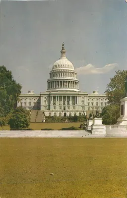 Fachada oeste, Capitólio dos Estados Unidos — Washington, D.C. — B. S. Reynolds Co. n° 9B-K110
