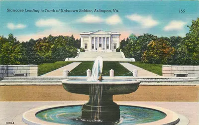 Escada Liderando ao Túmulo do Soldado Desconhecido, Arlington, Va. — The Washington News Company, n° 155