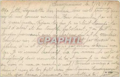 Saargemünd, Lorena — Quartel de Infantaria — Editora Alphonse Böttcher — Verso