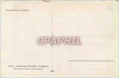 Uwielbienie młodej żony — L. Strojnowski — wydawca Galeria Polska, Kraków, nr 408 — Rewers