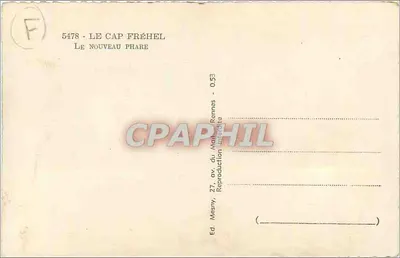 Cap Fréhel — O Novo Farol — Loïc — Verso