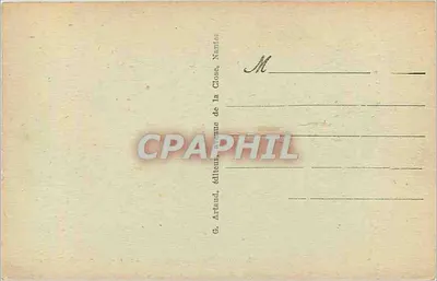 O Campo dos Mártires — Entre Ste-ANNE e AURAY — G. Arlaud, editor da Clore, Nantes — Verso