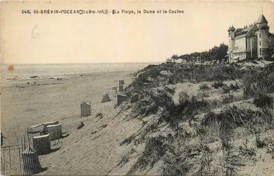 St-BRÉVIN-l'OCEAN (Loire-Inf.) — A Praia, a Duna e o Casino