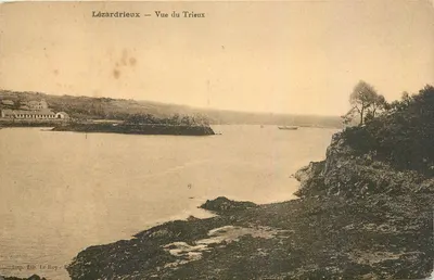 Lézardrieux — Vista do Trieux — Imp. Lith. Le Roy