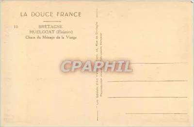 Chaos du Ménage de la Vierge — Bretagne (Finistère) — Yvon, n°10 — Rewers