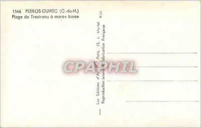 Praia de Trestraou com maré baixa — Perros-Guirec (C.-du-N.) — Les Éditions d'Art, Paris — Verso