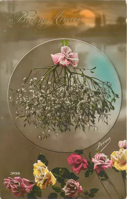 Arranjo de hortênsias e rosas — Boa Ano — Irisa, n° 3498