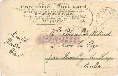 Buquê de rosas — Porte Bonheur — editor desconhecido, n°210 — Verso