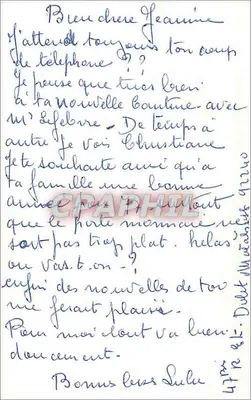Paisagem invernal com dois pardais — Boa Ano — M. D. PARIS — Verso