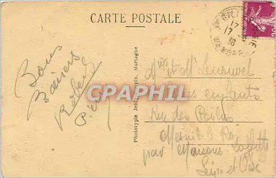 Croix-de-Vie (Vendée) — Przybycie Sardinierów — Fototyp Jehl-Zoupin, Mortagne — Rewers