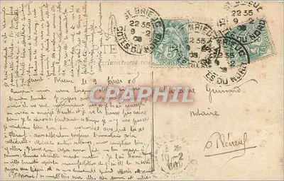 Tregastel, beeld van de monop — onbekende uitgever, nr. 21 — Achterkant
