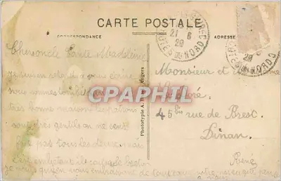 Perros-Guirec (C.-du-N) — A Praia de Trestraou — A. B. n° 103 — Verso