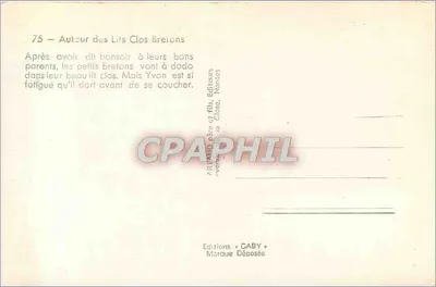 Twee Bretonse kinderen — Rond de Bretonse Closbedden — Edities GABY — Achterkant