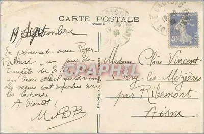 Le Croisic (Loire-Atlantique) — L’Estacade e a Grande Jetée — Fototipia A. Byné-Angers, n°703 — Verso