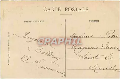 Castelos do Calvados — O Castelo e seus dois Pavilhões — A. Bibbori, editor, Caen (Calvados) - Depositado — Verso