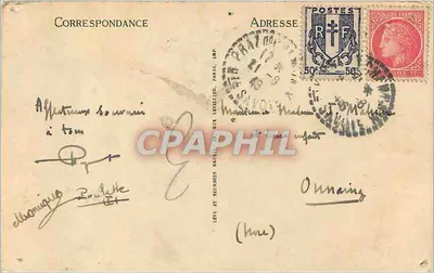 Massif du Mont-Blanc — Les Praz — Vallée de Chamonix — LL. — n° 613 — Rewers