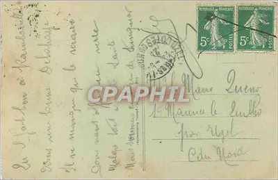 Parque de Rambouillet — O Castelo, visto das ilhas — Éditeur : n° 186 — Verso