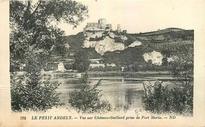 Le Petit Andely — Vista sobre o Castelo de Gaillard capturada de Port Morin — ND