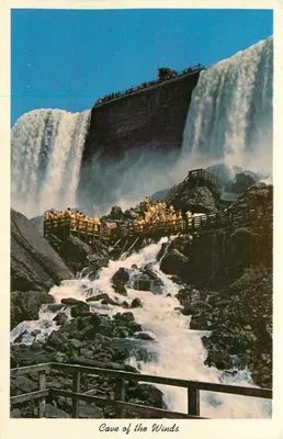 Caverna dos Ventos — Cachoeira de Niagara, N.Y. — F.H. Leslie, Limited, Ontario, Canadá, KN-221