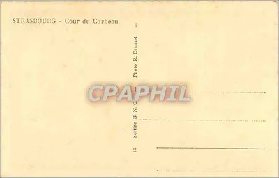 Strasbourg — Cour du Corbeau — Wydawnictwo R. Drussel — Rewers