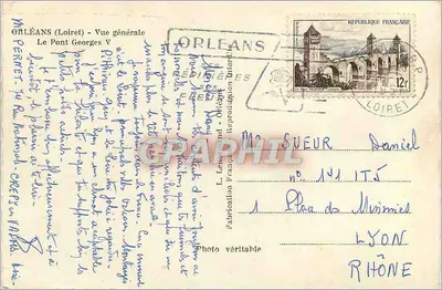Orléans (Loiret) — Widok ogólny mostu Georges V — L. Leopold, n° 144 — Rewers