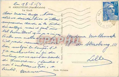 Vista do canal de Ambleteuse — editor MAGE — Verso